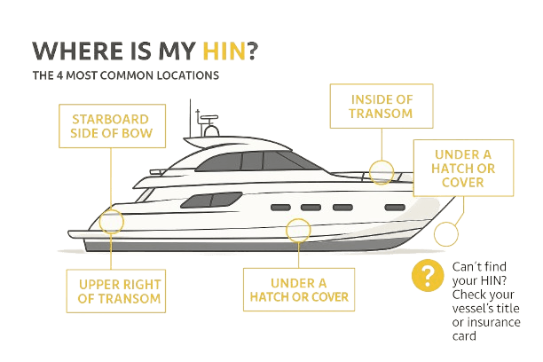 Hull Identification Number (HIN) Location Guide